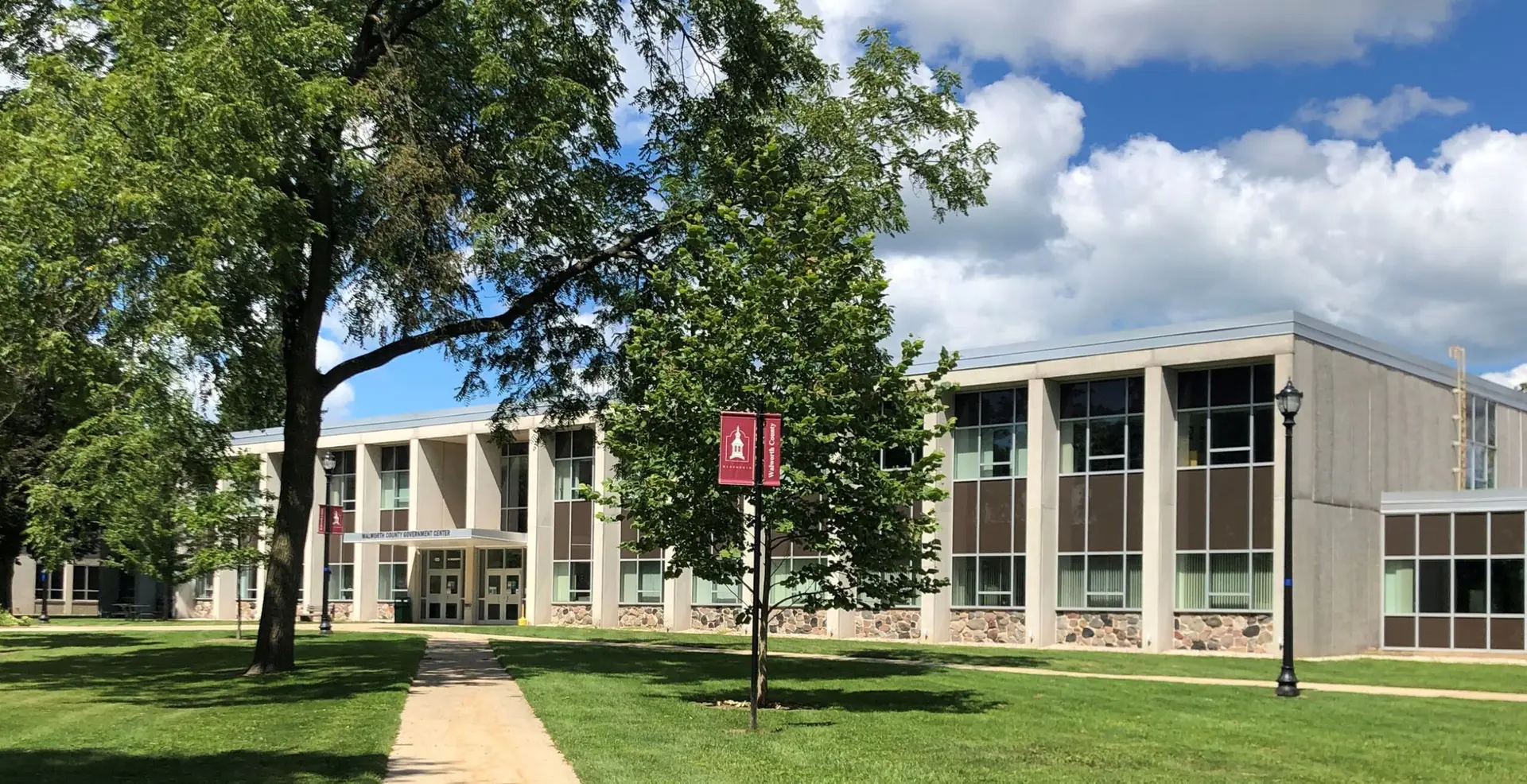 Front of the Walworth Country Development Center building